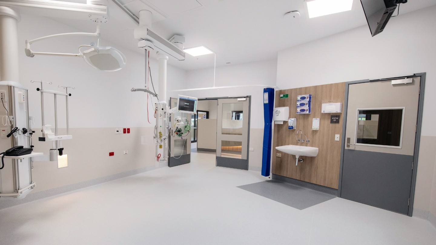 NRG Services team showcasing their specialist electrical and mechanical services in the construction of of the ICU at St Vincent's Private Hospital, Toowoomba, Queensland.