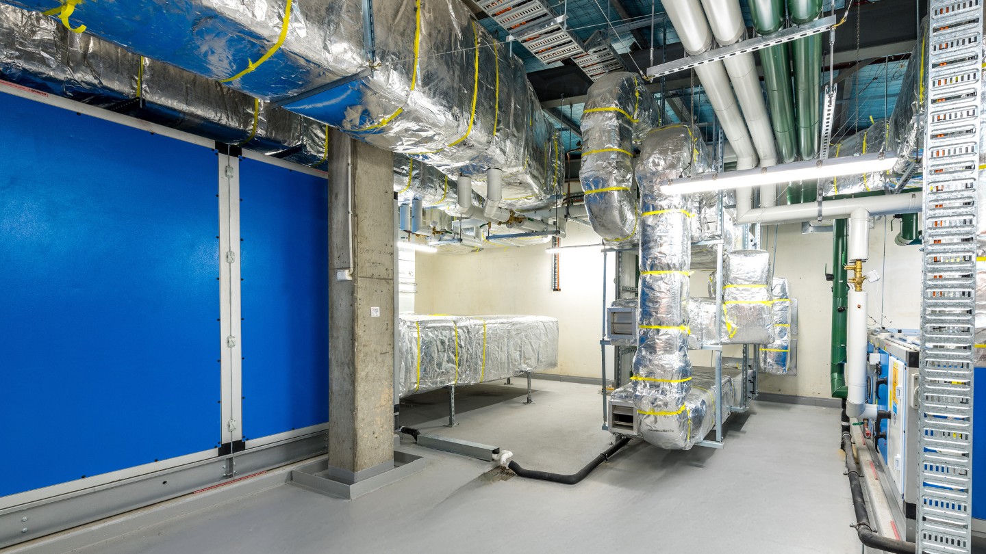 NRG Services providing specialist electrical, HVAC-R and construction trade services in regional healthcare retrofit - supply, installation and commissioning of air handling units, duct work, and associated air delivery systems.