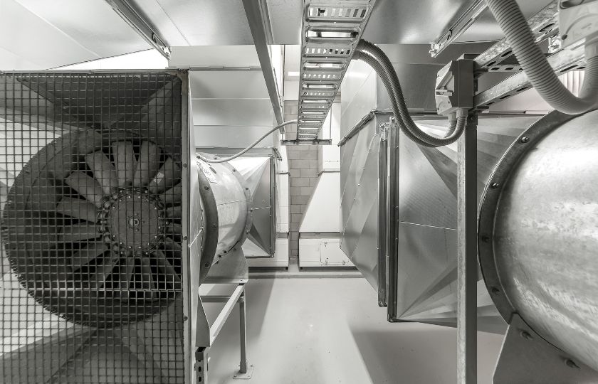 NRG Services showcasing specialist construction, mechanical and electrical services, including removal of end-of-life major plant in education retrofit in Queensland.