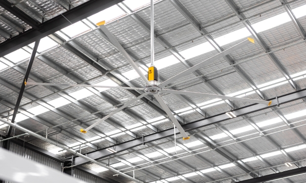 NRG Services delivering HVLS fans in the purpose-built warehouse at Electrolux Distribution & Experience Centre