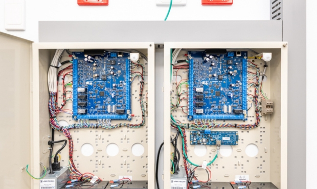 NRG Services delivering commercial trade services work, including complete site electrical and communications installation.