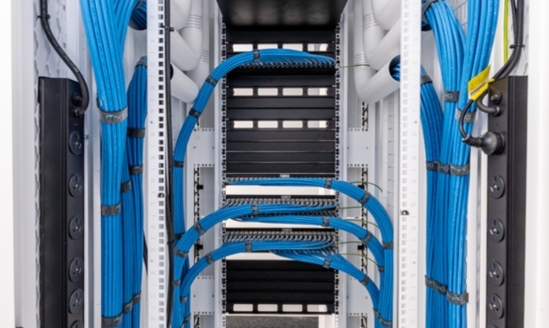 Brisbane commercial communications and security provider, NRG Services showing complex work in a high-security facility in Queensland.