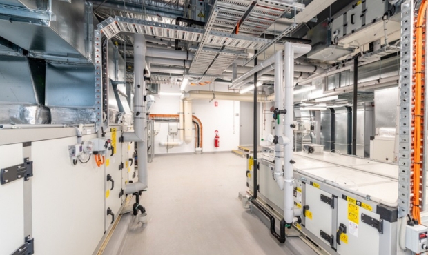 Experienced commercial trade services provider, NRG Services' work on regional police station - centralised plant room and reticulating ductwork for streamlined servicing and minimal disruptions.